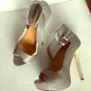 Silver platforms, LAMB by Gwen Stafani